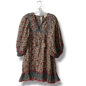 Cleobella Magdalena Block Floral Mini Dress Anthropologie